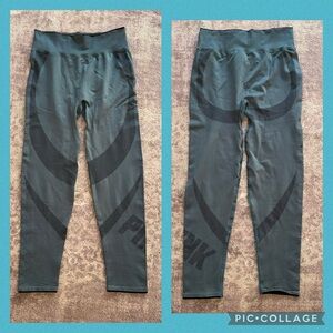 Victoria’s Secret PINK XL NWT Seamless Teal Blue Leggings